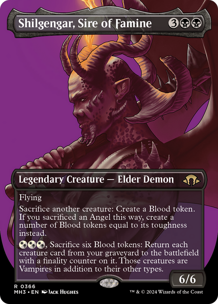 Shilgengar, Sire of Famine (Borderless) [Modern Horizons 3] | Pegasus Games WI