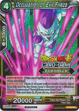 Occupation of Evil Frieza (P-018) [Judge Promotion Cards] | Pegasus Games WI