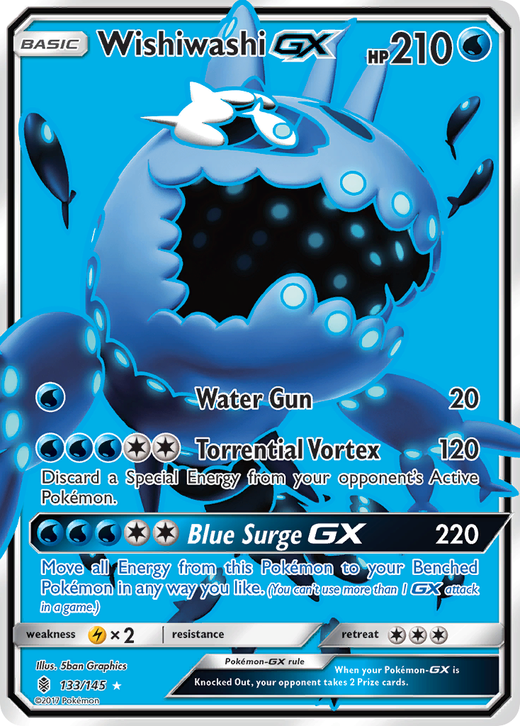 Wishiwashi GX (133/145) [Sun & Moon: Guardians Rising] | Pegasus Games WI