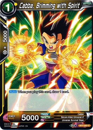 Cabba, Brimming with Spirit (BT7-082) [Assault of the Saiyans] | Pegasus Games WI