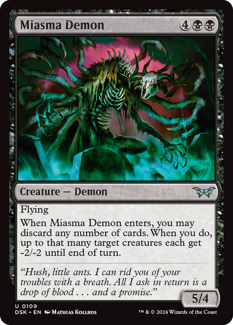 Miasma Demon [Duskmourn: House of Horror] | Pegasus Games WI