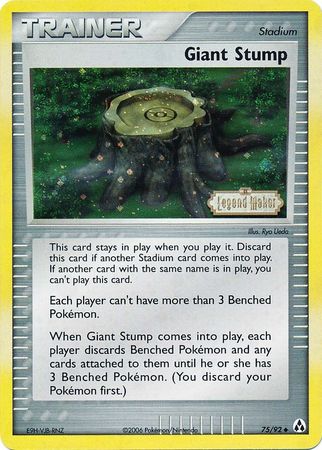 Giant Stump (75/92) (Stamped) [EX: Legend Maker] | Pegasus Games WI