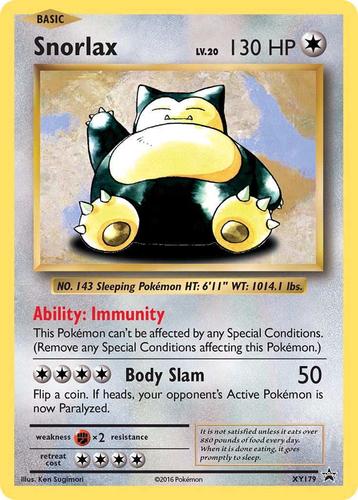 Snorlax (XY179) [XY: Black Star Promos] | Pegasus Games WI