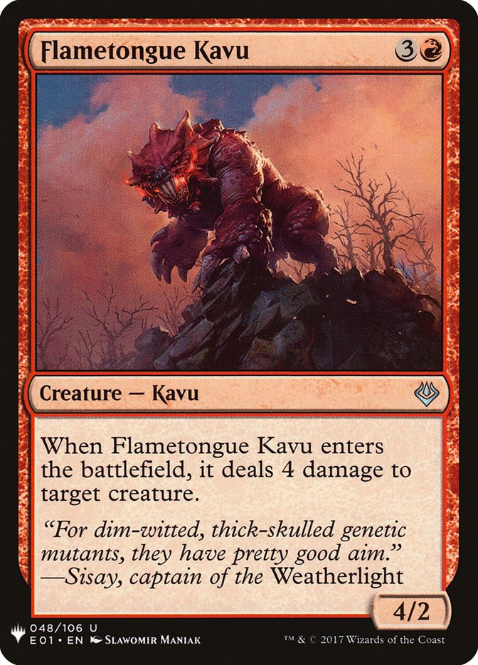 Flametongue Kavu [Mystery Booster] | Pegasus Games WI