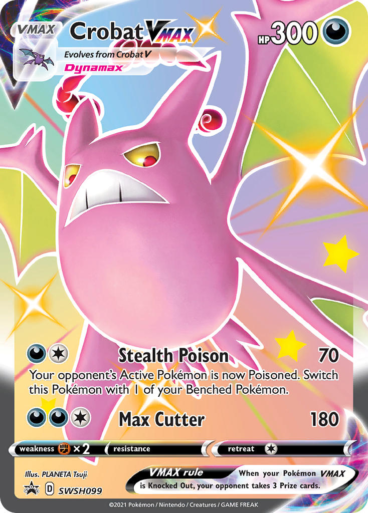 Crobat VMAX (SWSH099) (Jumbo Card) [Sword & Shield: Black Star Promos] | Pegasus Games WI