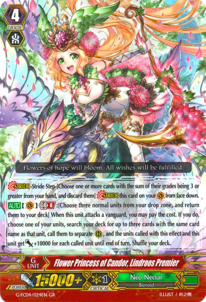 Flower Princess of Candor, Lindroos Premier (G-FC04/024EN) [Fighters Collection 2017] | Pegasus Games WI