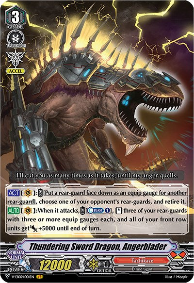 Thundering Sword Dragon, Angerblader (V-EB09/001EN) [The Raging Tactics] | Pegasus Games WI