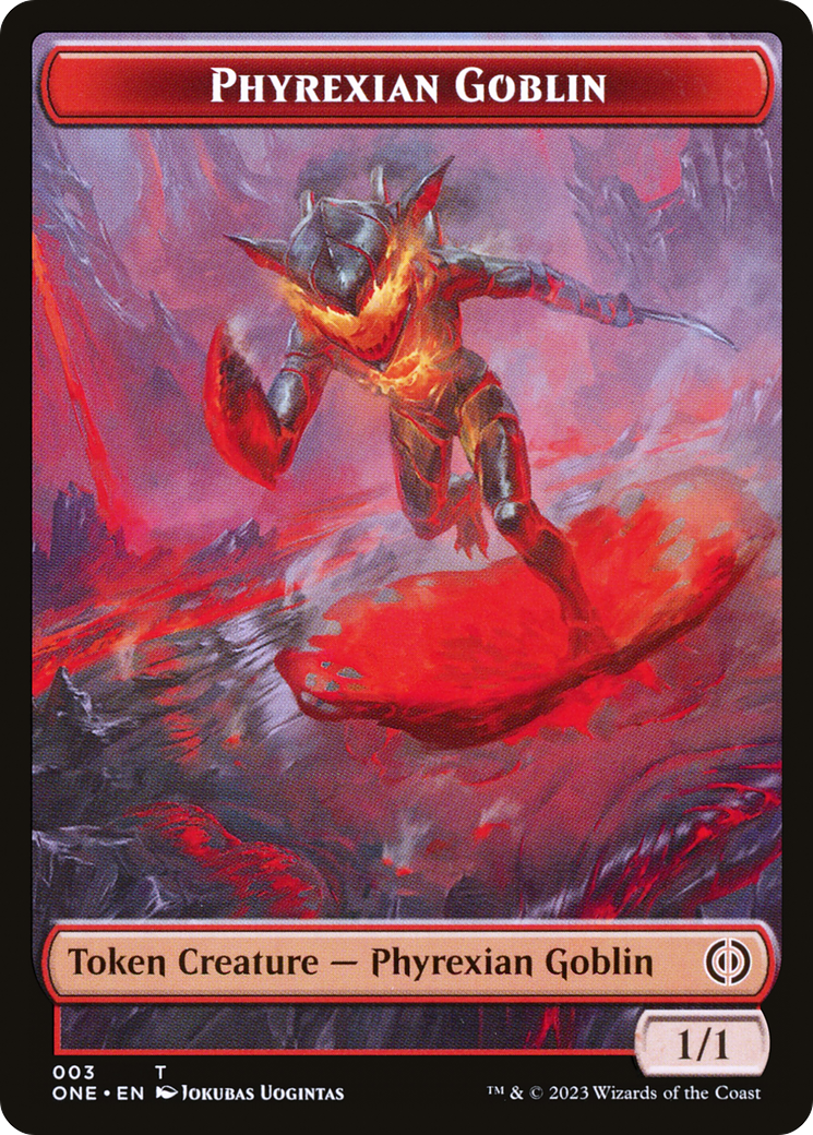 Phyrexian Goblin // Phyrexian Golem Double-Sided Token [Phyrexia: All Will Be One Tokens] | Pegasus Games WI