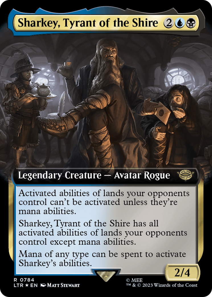 Sharkey, Tyrant of the Shire (Extended Art) (Surge Foil) [The Lord of the Rings: Tales of Middle-Earth] | Pegasus Games WI