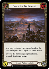 Scour the Battlescape (Yellow) [U-WTR195] (Welcome to Rathe Unlimited)  Unlimited Rainbow Foil | Pegasus Games WI