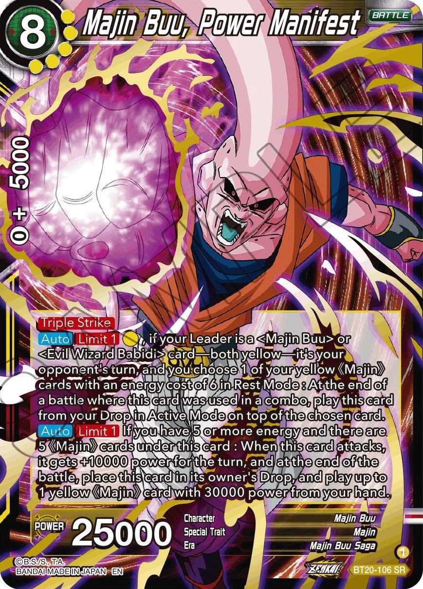 Majin Buu, Power Manifest (BT20-106) [Power Absorbed] | Pegasus Games WI