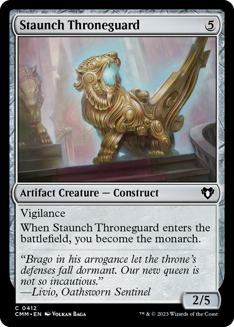 Staunch Throneguard [Commander Masters] | Pegasus Games WI