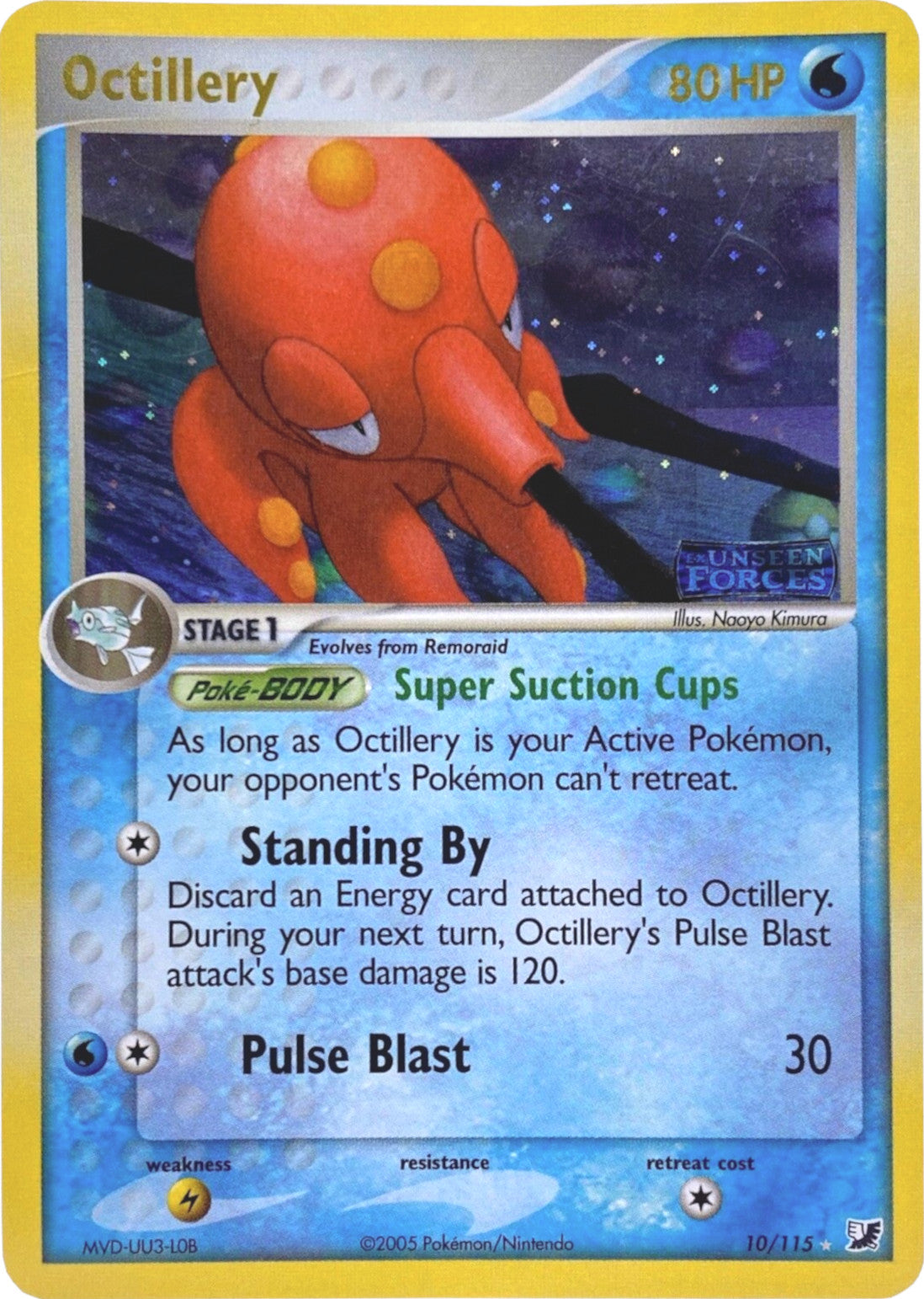 Octillery (10/115) (Stamped) [EX: Unseen Forces] | Pegasus Games WI