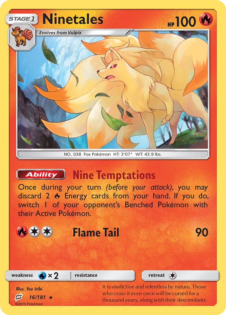 Ninetales (16/181) [Sun & Moon: Team Up] | Pegasus Games WI