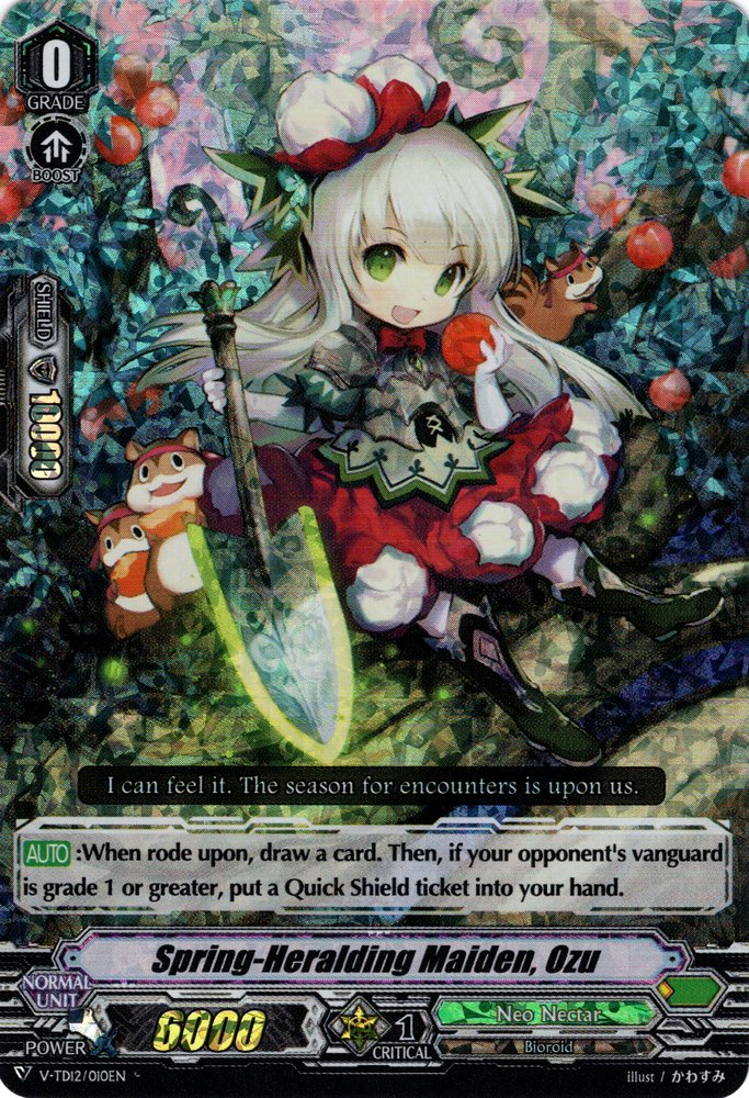 Spring-Heralding Maiden, Ozu (Parallel Foil) (V-TD12/010EN) [Ahsha] | Pegasus Games WI
