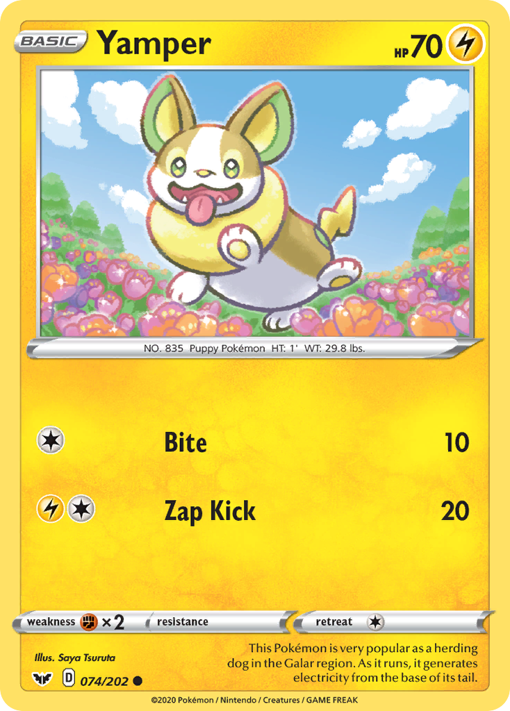 Yamper (074/202) [Sword & Shield: Base Set] | Pegasus Games WI