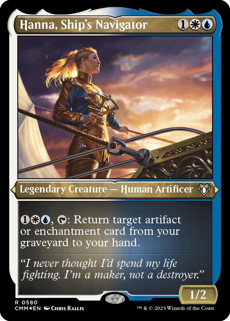 Hanna, Ship's Navigator (Foil Etched) [Commander Masters] | Pegasus Games WI