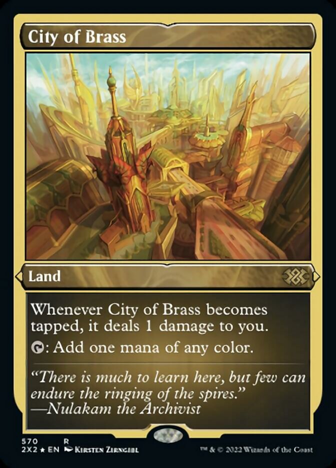 City of Brass (Foil Etched) [Double Masters 2022] | Pegasus Games WI