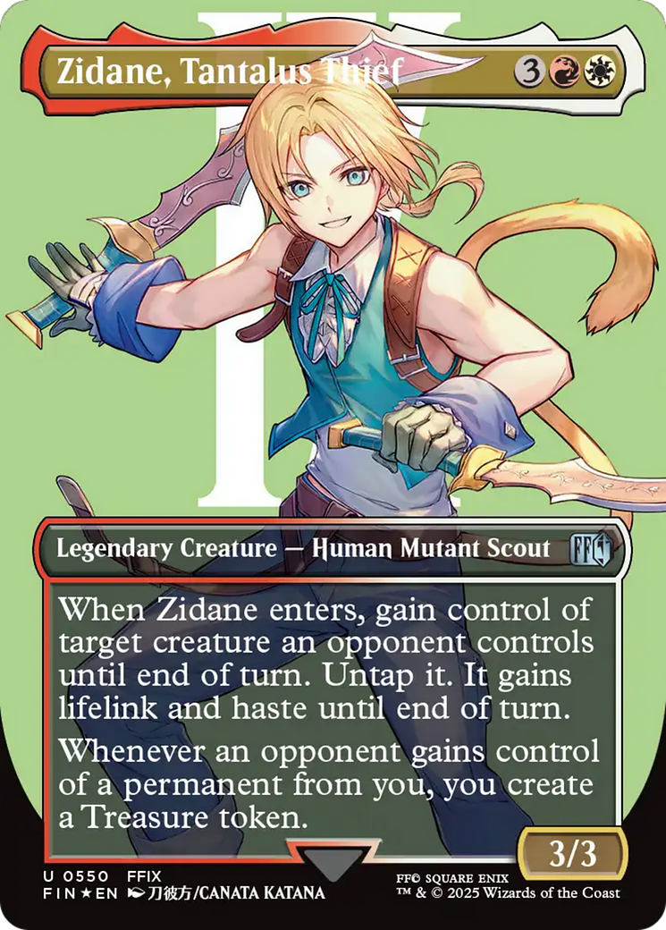 Zidane, Tantalus Thief (Borderless) (Surge Foil) [FINAL FANTASY] | Pegasus Games WI