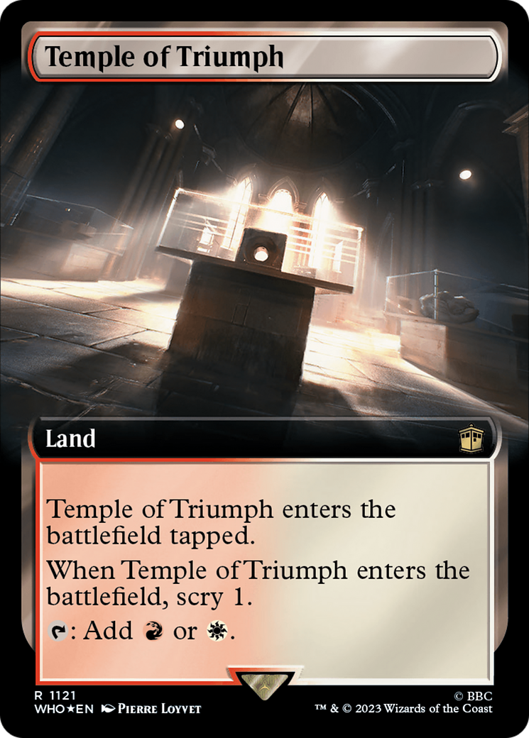 Temple of Triumph (Extended Art) (Surge Foil) [Doctor Who] | Pegasus Games WI