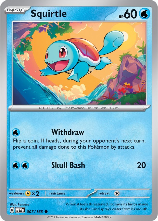 Squirtle (007/165) [Scarlet & Violet 151] | Pegasus Games WI