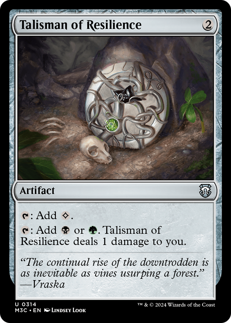 Talisman of Resilience (Ripple Foil) [Modern Horizons 3 Commander] | Pegasus Games WI