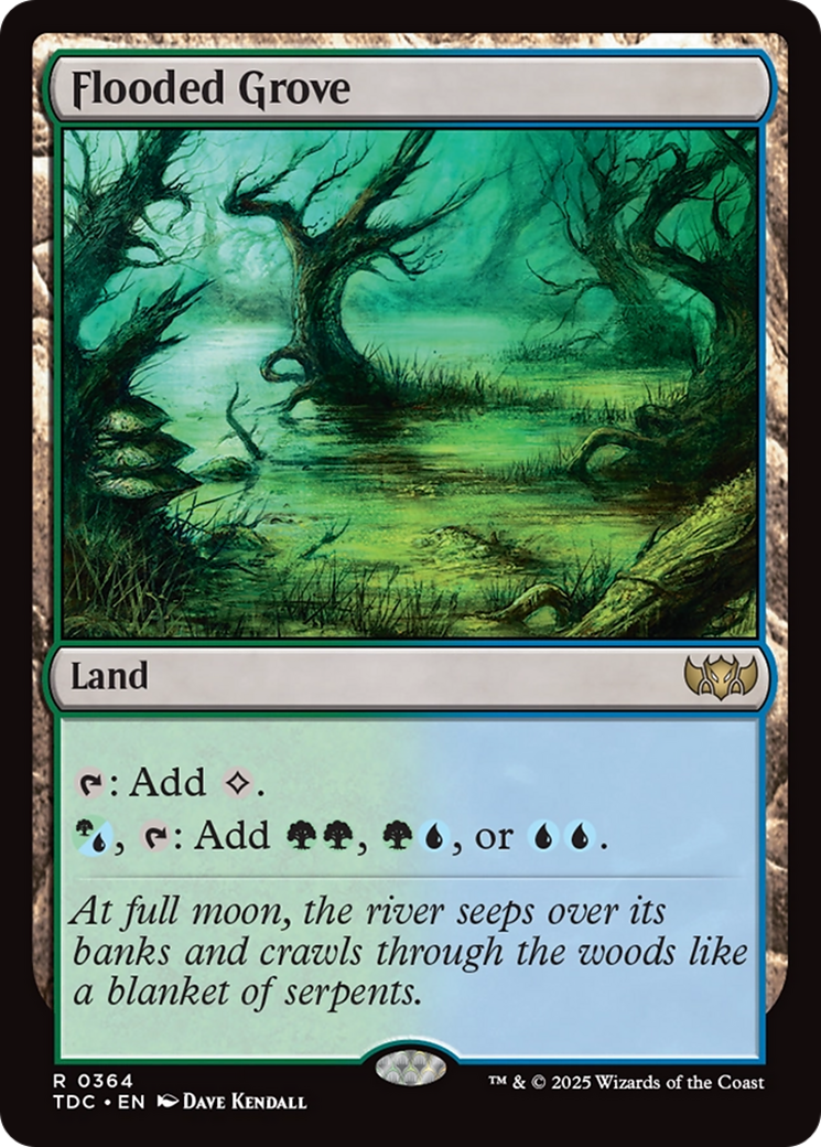 Flooded Grove [Tarkir: Dragonstorm Commander] | Pegasus Games WI