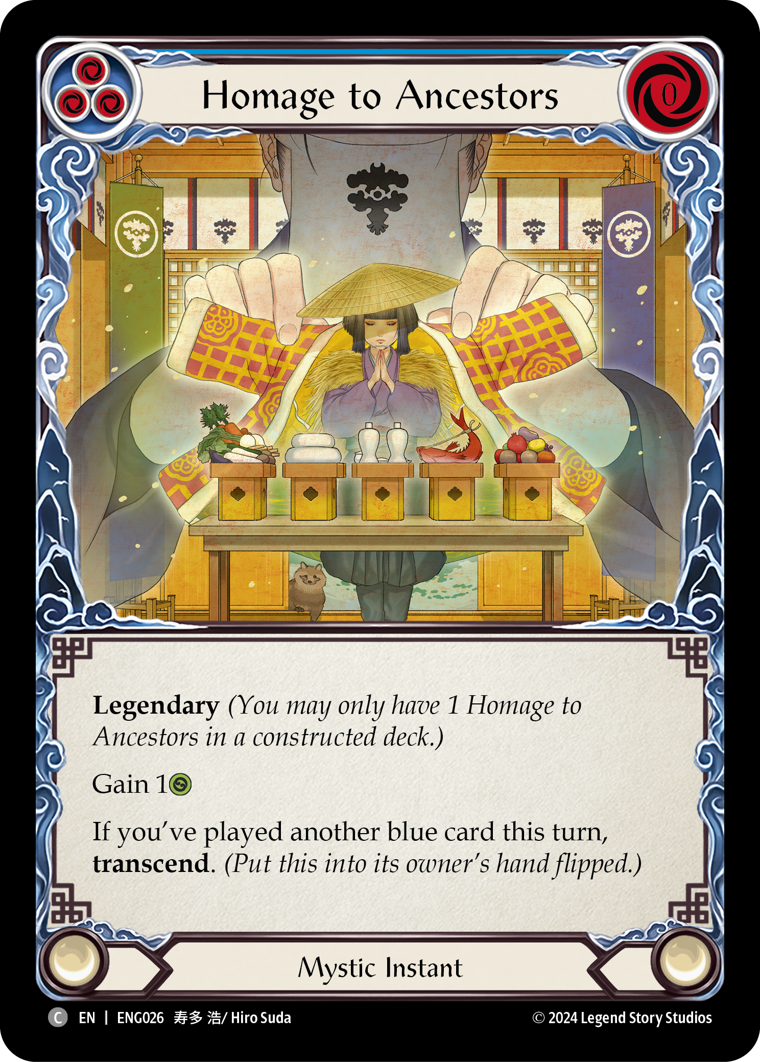 Homage to Ancestors [ENG026] (Part the Mistveil Enigma Blitz Deck) | Pegasus Games WI