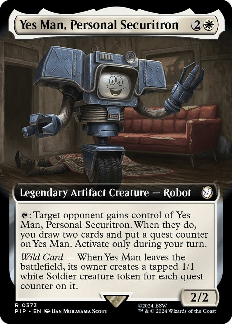 Yes Man, Personal Securitron (Extended Art) [Fallout] | Pegasus Games WI