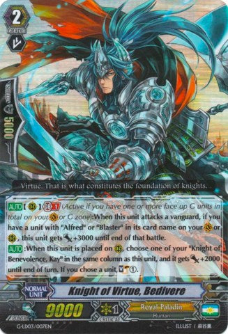 Knight of Virtue, Bedivere (RRR) (G-LD03/007EN) [G-Legend Deck Vol.3: The Blaster] | Pegasus Games WI