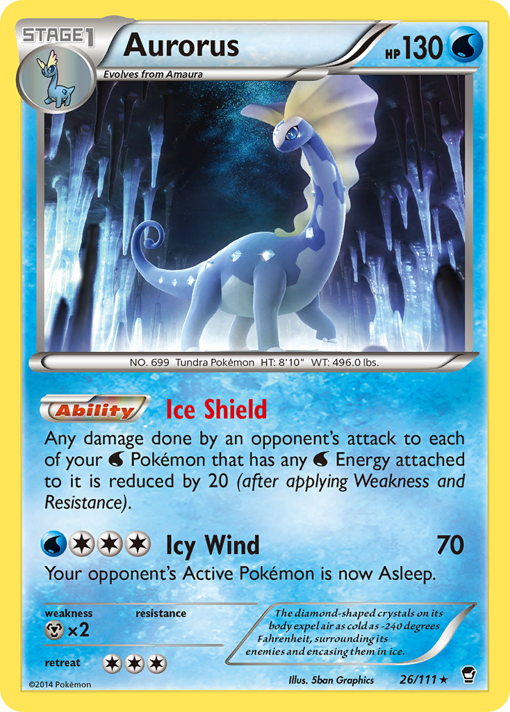 Aurorus (26/111) [XY: Furious Fists] | Pegasus Games WI