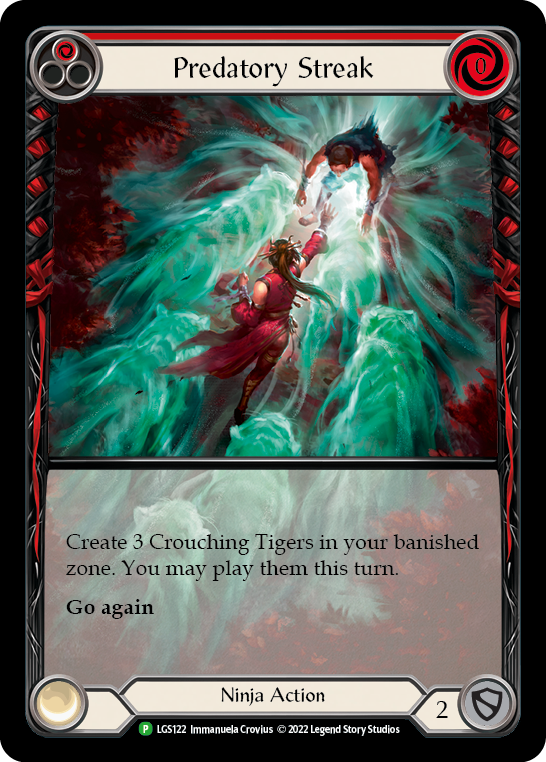 Predatory Streak (Red) [LGS122] (Promo)  Rainbow Foil | Pegasus Games WI