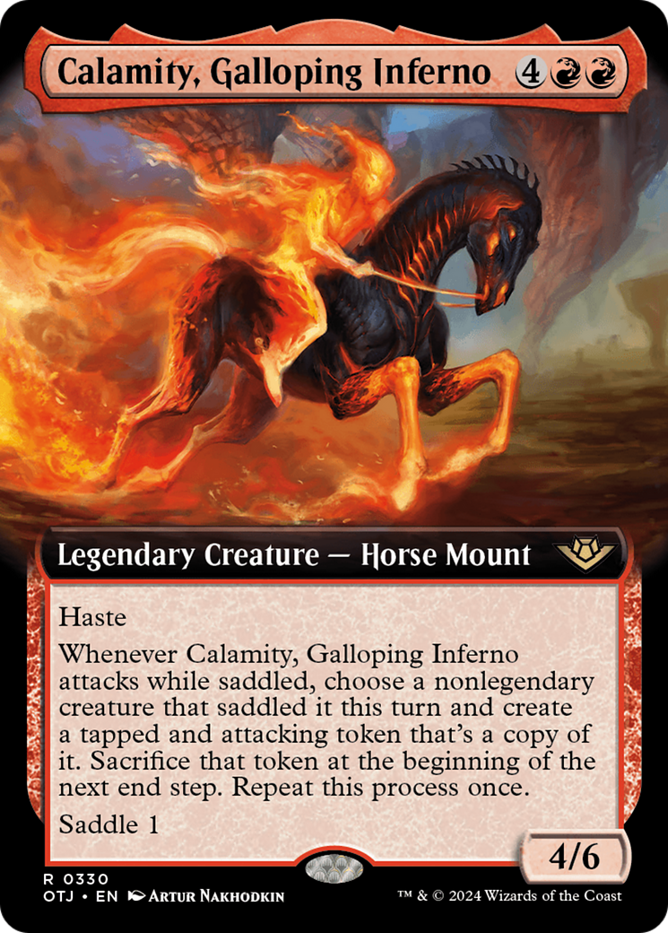 Calamity, Galloping Inferno (Extended Art) [Outlaws of Thunder Junction] | Pegasus Games WI