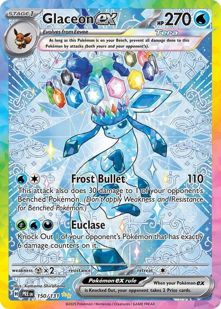 Glaceon ex (150/131) [Scarlet & Violet: Prismatic Evolutions] | Pegasus Games WI