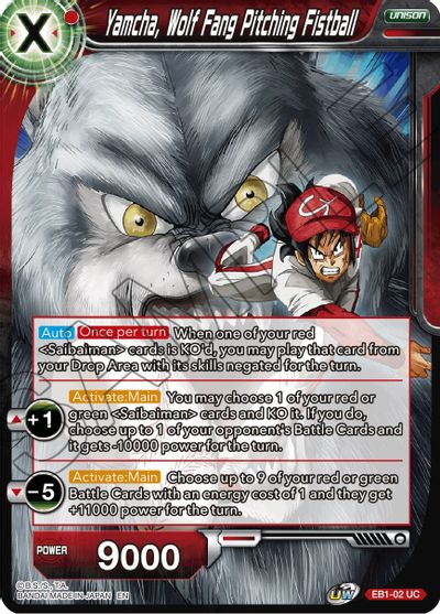 Yamcha, Wolf Fang Pitching Fistball (EB1-002) [Battle Evolution Booster] | Pegasus Games WI