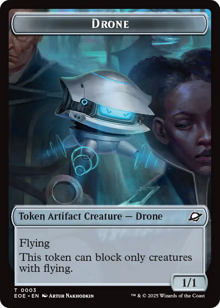 Robot // Drone Double-Sided Token [Edge of Eternities Tokens] | Pegasus Games WI