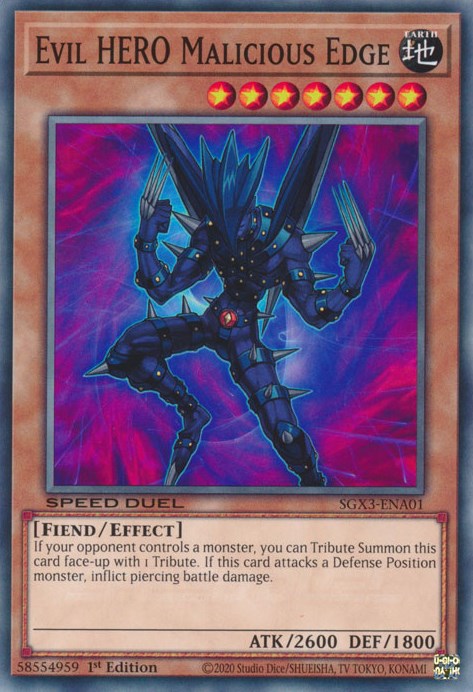 Evil HERO Malicious Edge [SGX3-ENA01] Common | Pegasus Games WI