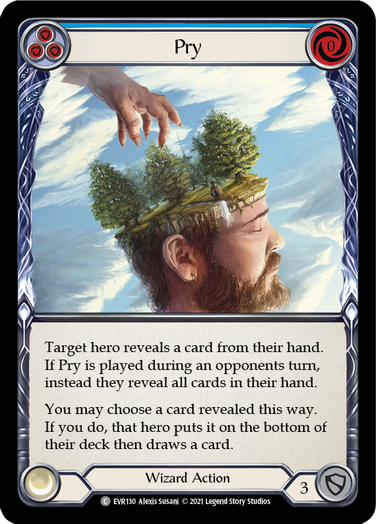 Pry (Blue) [EVR130] (Everfest)  1st Edition Normal | Pegasus Games WI