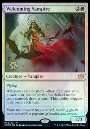 Welcoming Vampire [Innistrad: Crimson Vow Prerelease Promos] | Pegasus Games WI