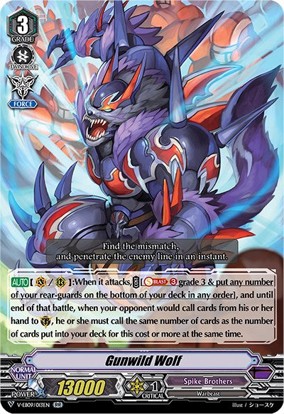 Gunwild Wolf (V-EB09/013EN) [The Raging Tactics] | Pegasus Games WI