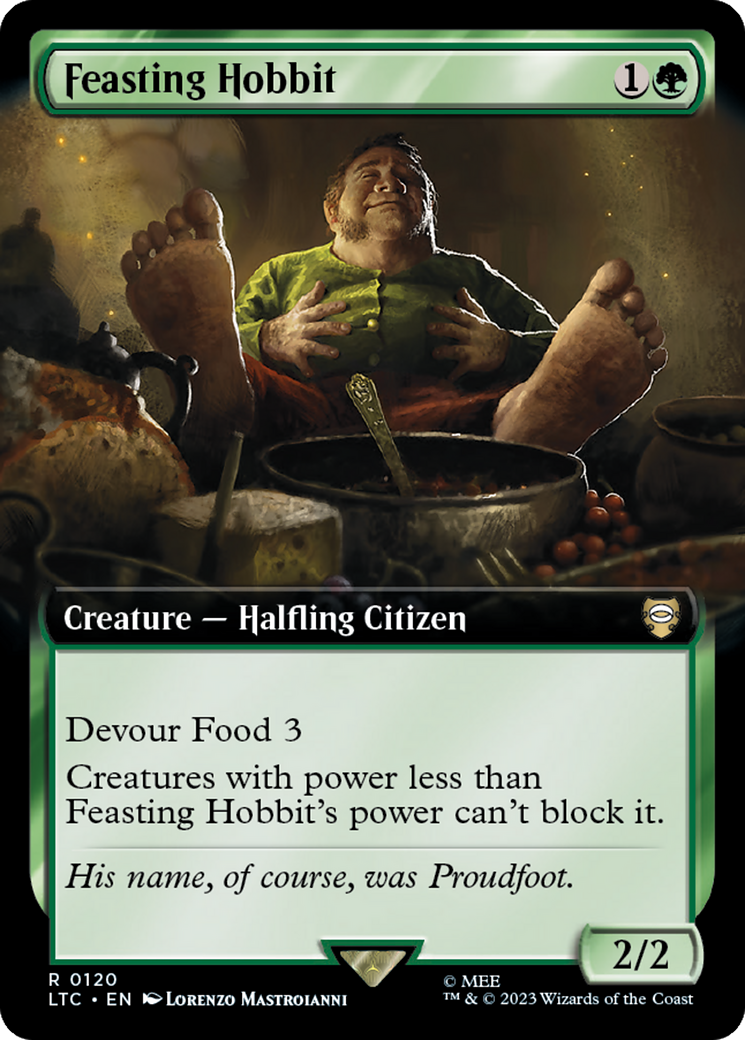 Feasting Hobbit (Extended Art) [The Lord of the Rings: Tales of Middle-Earth Commander] | Pegasus Games WI