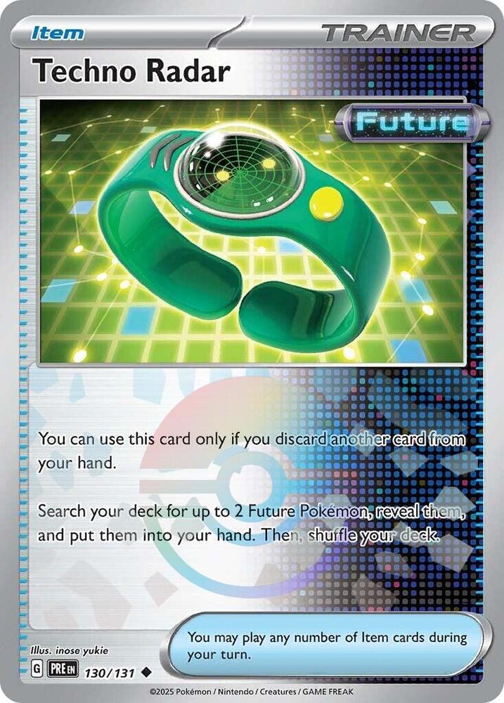 Techno Radar (130/131) (Poke Ball Pattern) [Scarlet & Violet: Prismatic Evolutions] | Pegasus Games WI
