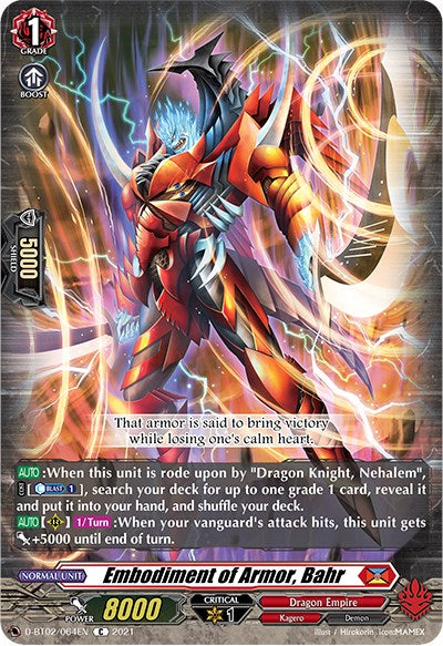 Embodiment of Armor, Bahr (D-BT02/064EN) [A Brush with the Legends] | Pegasus Games WI