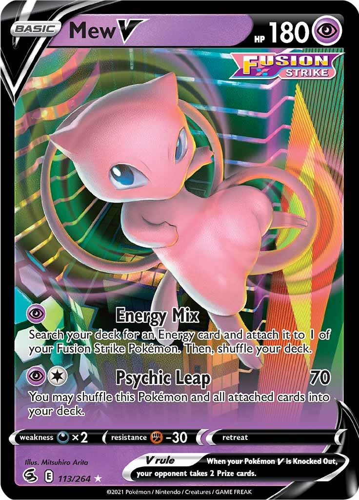 Mew V (113/264) [Sword & Shield: Fusion Strike] | Pegasus Games WI