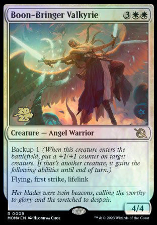 Boon-Bringer Valkyrie [March of the Machine Prerelease Promos] | Pegasus Games WI