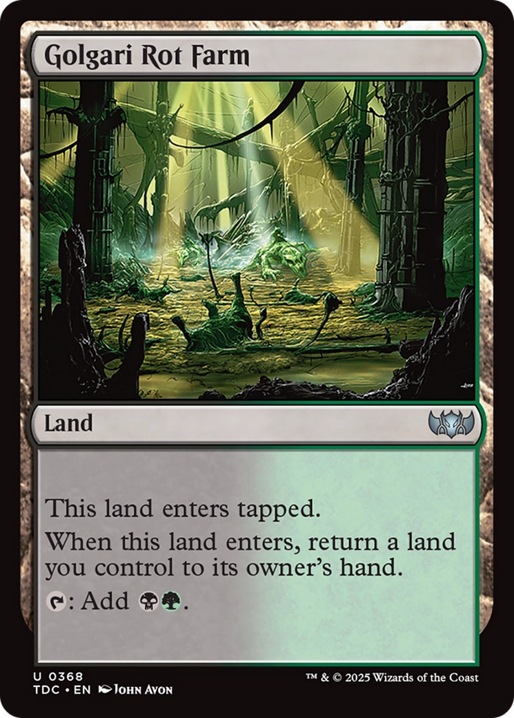 Golgari Rot Farm [Tarkir: Dragonstorm Commander] | Pegasus Games WI