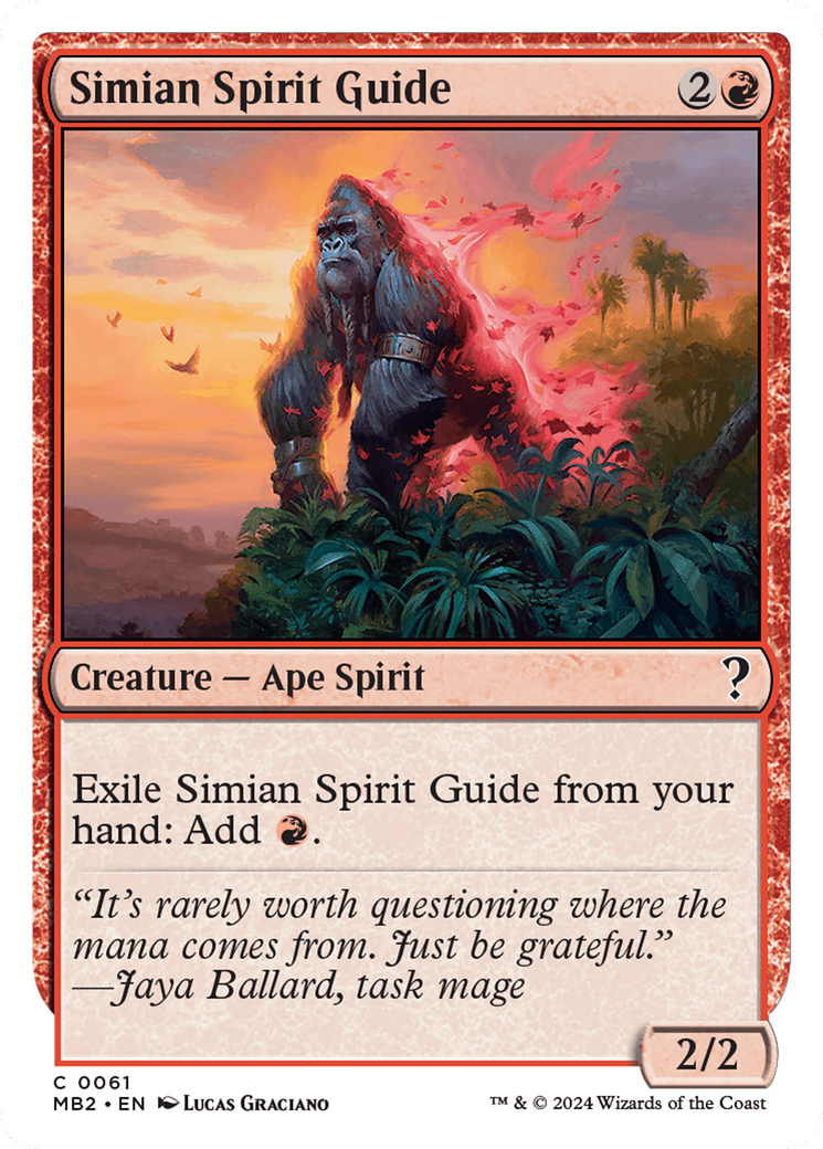 Simian Spirit Guide (White Border) [Mystery Booster 2] | Pegasus Games WI