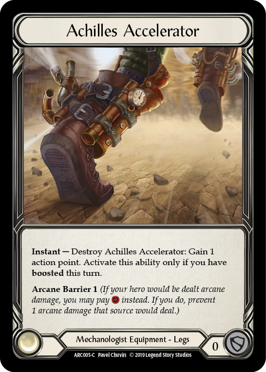 Achilles Accelerator [ARC005-C] (Arcane Rising)  1st Edition Cold Foil | Pegasus Games WI