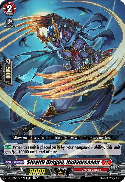 Stealth Dragon, Hadanressou (D-BT05/057EN) [Triumphant Return of the Brave Heroes] | Pegasus Games WI