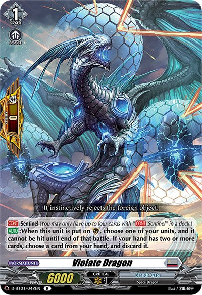 Violate Dragon (D-BT01/042EN) [Genesis of the Five Greats] | Pegasus Games WI